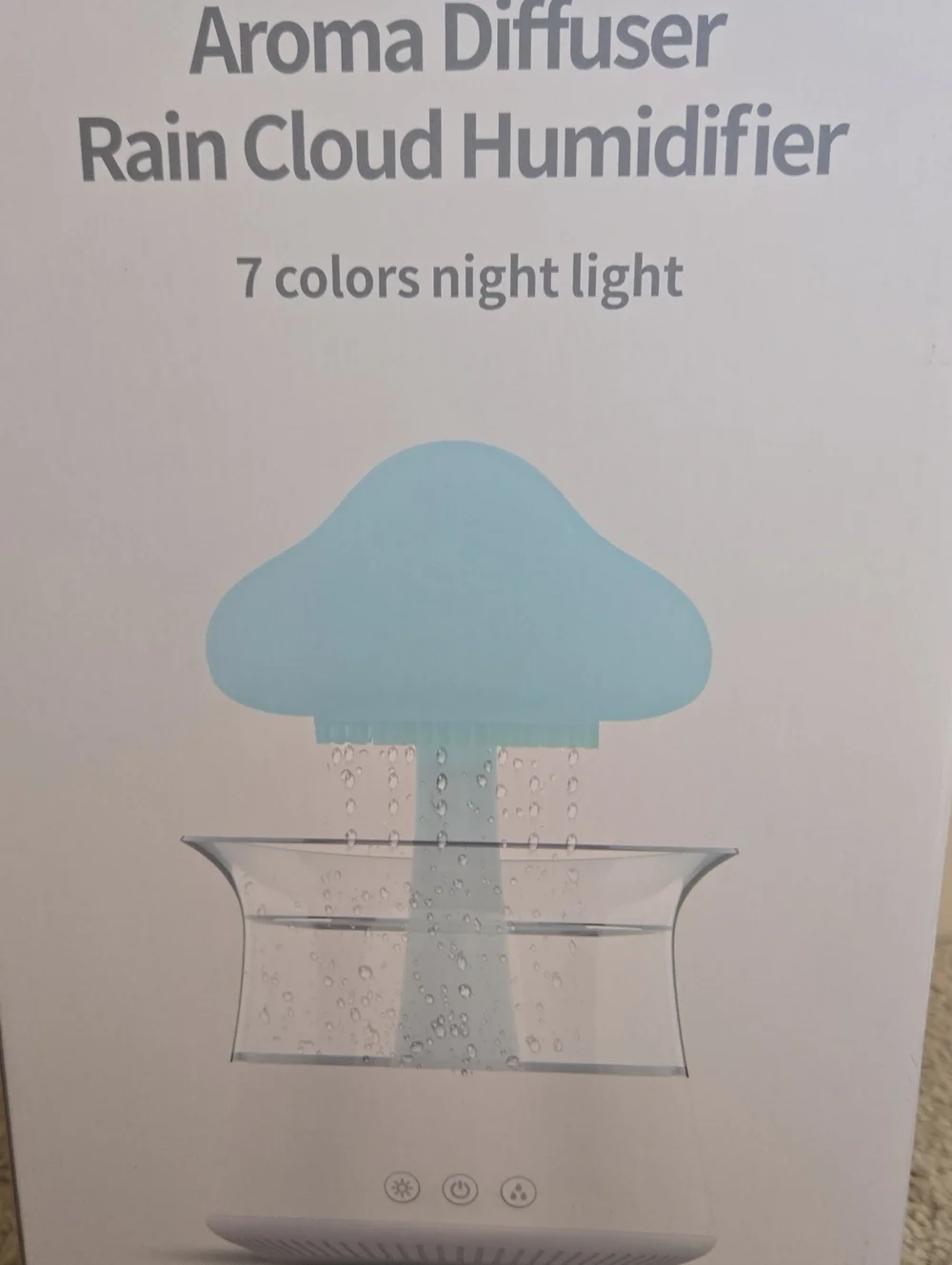 Rain Cloud Aroma Diffuser Humidifier - WHITE NWT